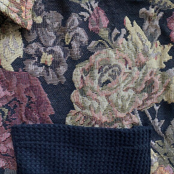 POL Floral Tapestry Oversized Shacket, Black Earthy, Size S - Picture 3 of 6
